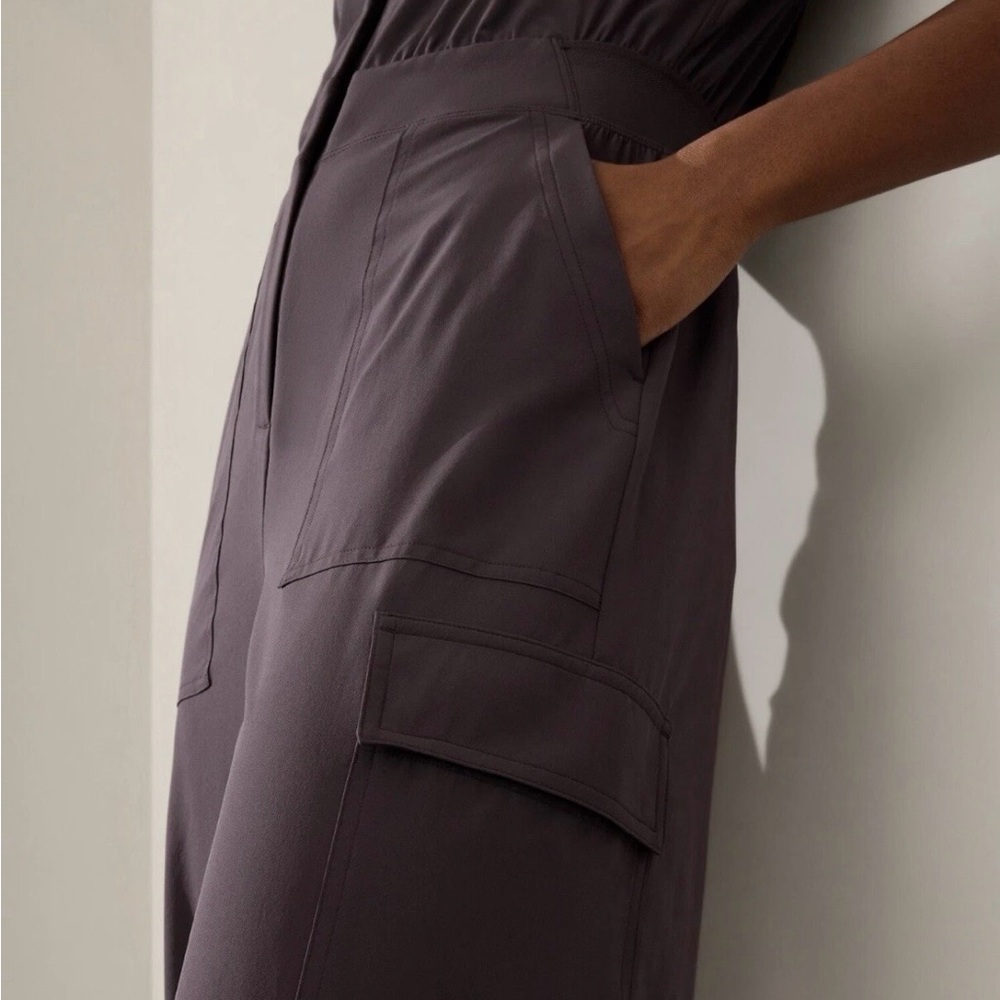 Athleta Brown Sleeveless Utility Jumpsuit - Picture 3 of 9